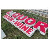 LED Beer & Wine Commercial Sign, row:8