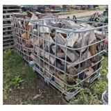 (2) Totes of seasoned red oak, row:6