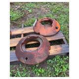 Allis Chalmers C tractor inside rear wheel weights, row:4