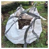 Large construction bag full of misc. re-bar, row:8