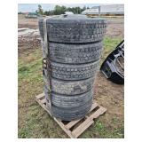 Ford 10 Lug, 19.5" Dually Wheels w/ Firestone Tires 225x70-R19.5, row:9