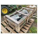 7000 lb pneumatic scissor lift in crate, row:5