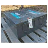 (2) Interstate AGM8D Deep Cycle Batteries