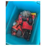 Tote of tools- includes Milwaukee drill, bldg:locked