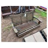 Cedar porch swing with chains, row:4