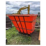 Plastic dump bin, row:6