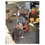 Commercial drain auger, bldg:green