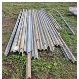 Galvanized Fence Posts, row:8