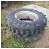 Tractor tires 13-24 on rims; row: 7