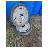 (2) Massey Ferguson tires, row:5