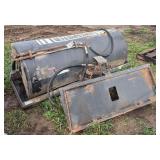 Skid loader sweeper attachment, row:8