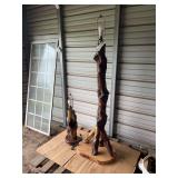 Rustic tree lamp set, bldg:locked