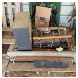 Table saw, table and parts bin bldg:green