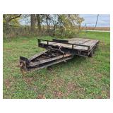 1991 Hudson Tilt deck equipment trailer, 21K  GVW, 22ft. row:1