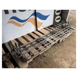 (4) Square tubing racks 69'L x 10' x 13', bldg:green