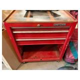 Craftsman Tool cabinet and contents of numerous clamps