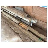 Wooden beams, clay tile and misc. lumber