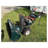 Craftsman 9hp Snow blower, 2 stage self propelled, 29 inch, electric start feature