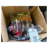 Box of Padlocks and cable lock