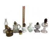 Assorted oil lamps (6))