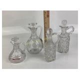 Glass Cruets With Stoppers