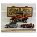 Die-Cast ï¿½and Plastic Model Cars with Wooden Wall
