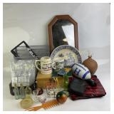 Mini Bottles, Jewel Box, Mugs, Mirror, File Rack,