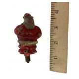 Red Santa Claus Light Bulb Ornament