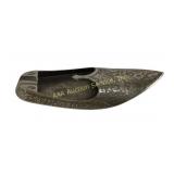 Indian Brass Shoe Ashtray
