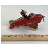 Rubber Mickey Mouse Air Mail Plane Toy