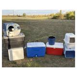 Coolers, pet carriers