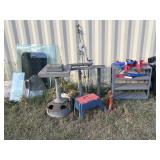 Glass, roller, work surfaces, shelves, clamps