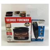 George Foreman Grill-New in Box, Quick Cut Hair Cl