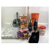 King Size Sheets, Tupperware, Water Bottles, Sunte