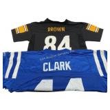 Steelers #84 Brown Jersey 10/12 & Colts #44 Clark