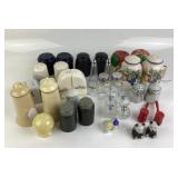 Salt/Pepper: Pfaltzgraff, Japan, I. Rice Glass,