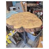 Live Edge Wood Hi Top Bar Style Table (approx. 28