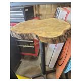 Live Edge Wood Hi Top Bar Style Table (approx. 25