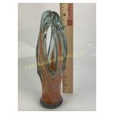Creamsicle Art Glass Sculpture