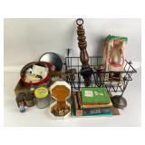 Books, Jewelry, Candleholders, Christmas Lamp