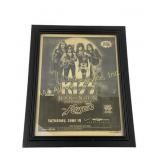2004 Framed Kiss Tour Poster Sign
