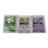 3 Older Collectible Pokemon Holo Cards
