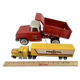 Tonka Hydraulic metal truck, freightliner