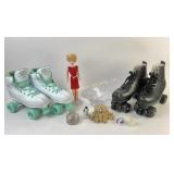 Roller Derby Skates, Mary Makeup Doll, Glass Decor