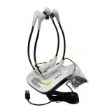 Simolio dual wireless headphones with cradle