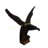 Carved Wooden Eagle Sculpture