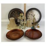Clocks, Crystal Prism Lamp, Glass Plates