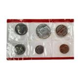 1968 proof set with Kennedy half dollar, quarter,