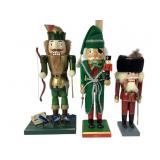 Nutcrackers; Robinhood, Soldier, Christmas