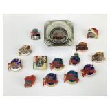 13 Planet Hollywood Pins & Nugget Casino Ashtray